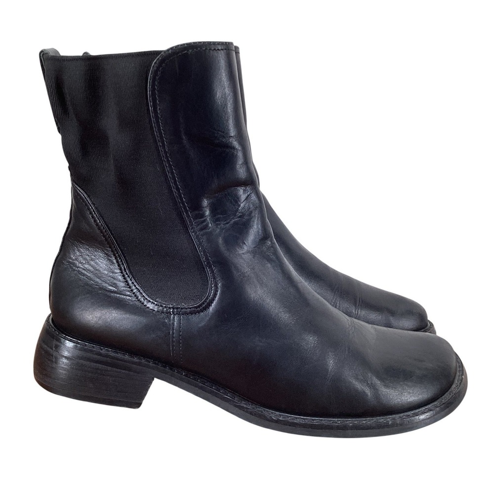 Donald J Pliner Chelsea Autumn style Boots Men's US 9 M Black Leather
